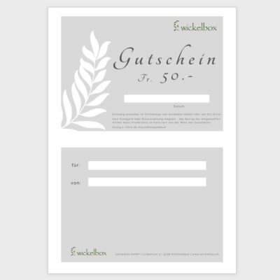 Gutschein wickelbox 50.-